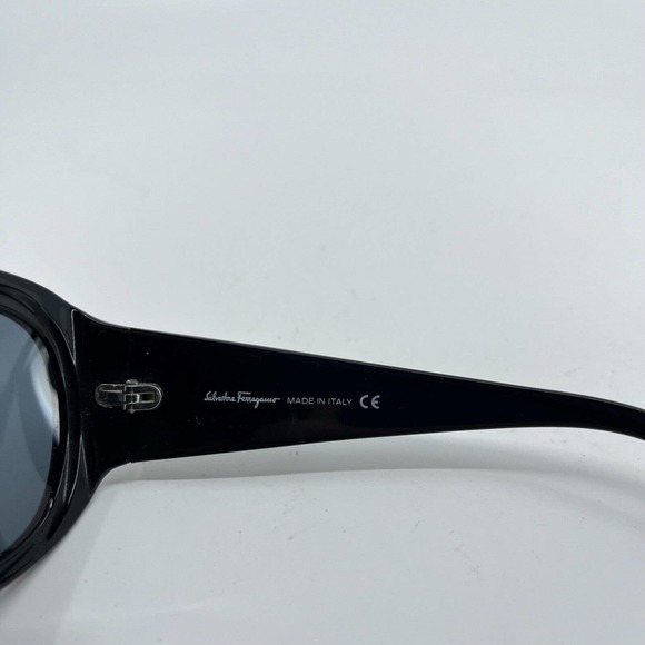 Salvatore Ferragamo Sunglasses Frames 2147-B 101 Black Silver 56-15-130 H7106 - Picture 6 of 7